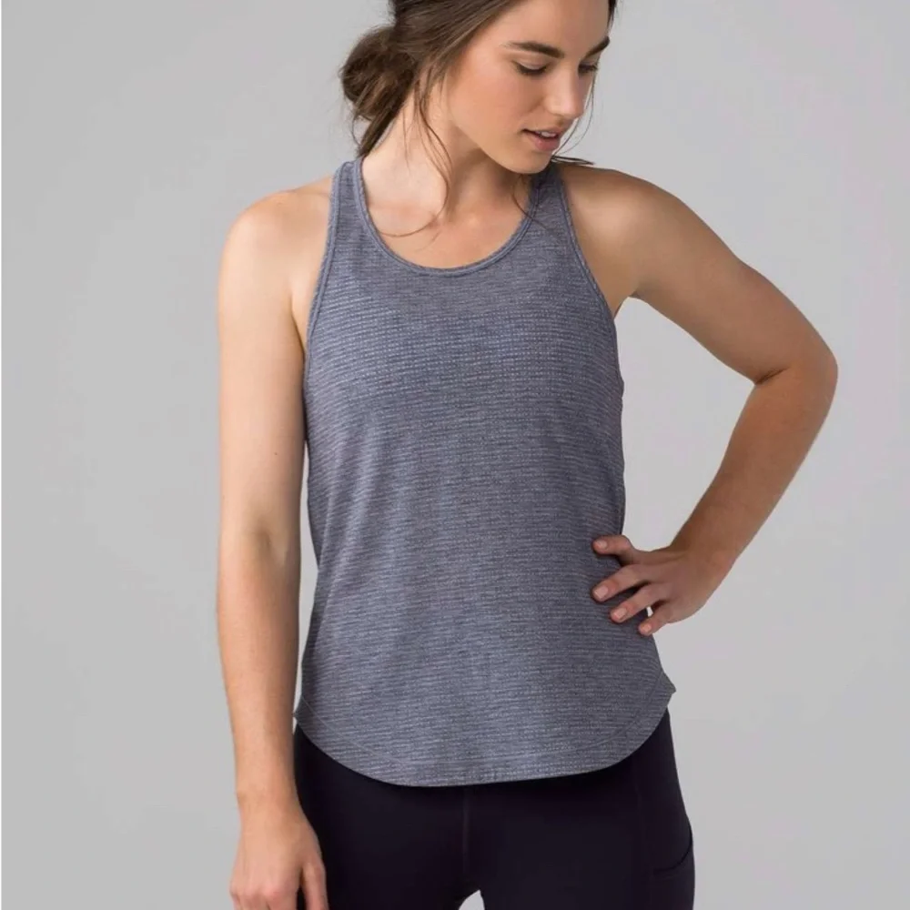 Lululemon Long Distance Tank Heathered Boysenberry Size 4